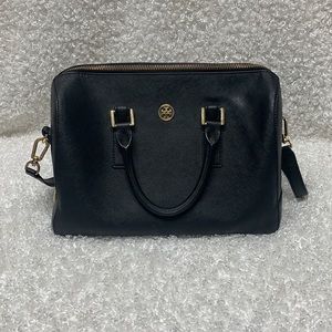 Tory Burch black Robinson satchel